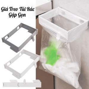 GIÁ TREO TÚI RÁC ĐA NĂNG COMBO 2 CÁI GẤP GỌN DÁN TƯỜNG | KHUNG GIỮ TÚI RÁC NHÀ BẾP GỌN GÀNG