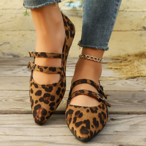 Free Shipping 2026 Plus-Size Shallow-Toe Flats For Women New Spring/Autumn Retro Ballet Flats