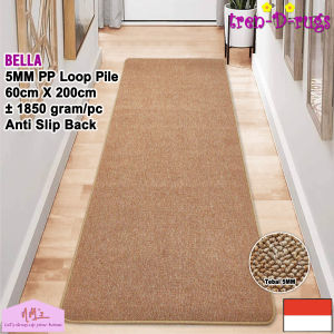 Tren-D-rugs Karpet polos alas lantai dapur ruang tamu anti slip minimalis 60 cm x 200 cm - NMs