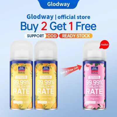 Glodway pewangi kereta Car Antibacterial Deodorant Car Air Freshener Sanitizer Spray 150ML Car Perfume Deodorant Sterilization Spray