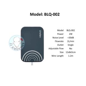 Cherlam Premium Ultra Silent Oxygen Pump Air Pump Aquarium High Pressure Fish Tank