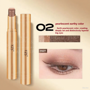 Multi-functional three-color eyeshadow stick portable easy-to-use eye makeup stick suitable for daily commutes and light makeup easily creating a sophisticated eye look