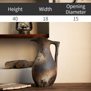 Vintage Ceramic Vase Flower Pot Decorative Piece Living Room Homestay Entrance Ornament