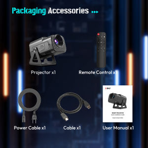 【Local delivery】XGODY Gimbal 5 Mini Portable Projector Native 720P Support 1080P 4K HD Android 11 Auto Keystone WiFi Bluetooth 12000Lumen Smart Projector