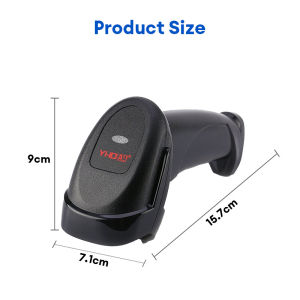 Handheld Barcode Scanner for POS Wired USB Scanner Plug and Play Portable 1D Barcode Scanner for Store