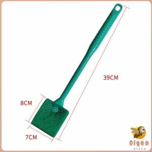 Digeo Double-Sided Aquarium Fish Tank Algae Cleaning Brush with Non-Slip Long Handle