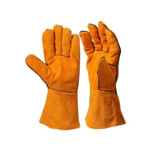 Găng tay chăm sóc thú cưng chống cắn đôi da gia cố xây dựng ngón tay linh hoạt thiết kế tay áo mở rộng 33cm