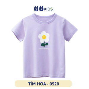 Áo thun bé gái ngắn tay 27Kids áo cộc nữ 100% Cotton cho trẻ từ 2-10 tuổi GSTS2