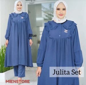 ONE SET JULITA | ONE SET LONG TUNIK CRINKLE AIRFLOW
