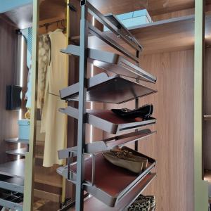 [SG SHOP] Shoe rack modern design custom walk in closet cabinet storage multi-layers 360 rotating shoe rack