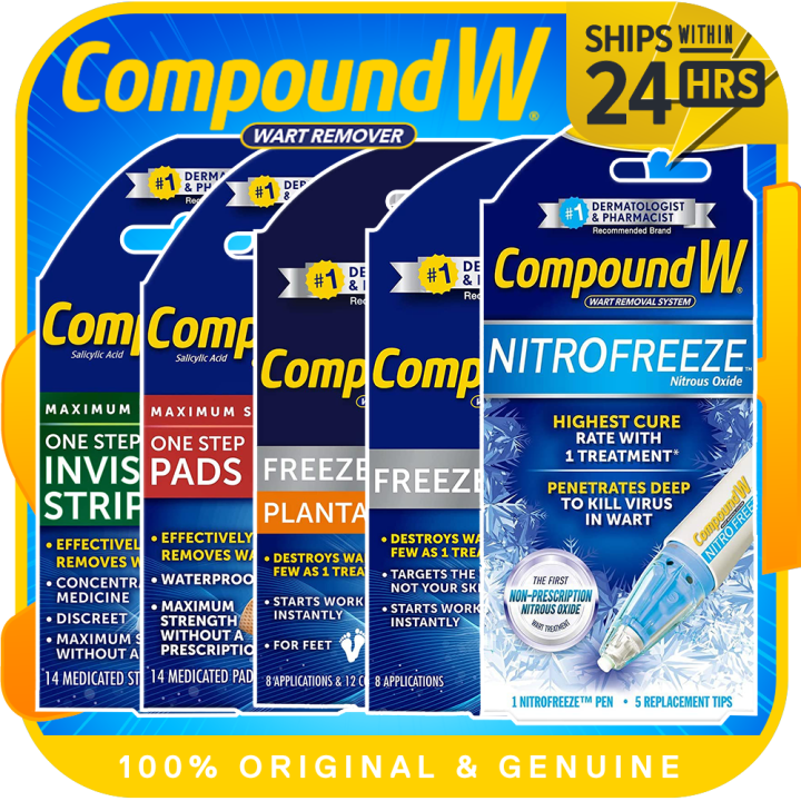 Compound W Maximum Strength Wart Remover Strips NitroFreeze Freeze