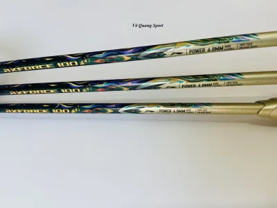 Vợt cầu lông Lining AxForce 100 khung cacbon cao cấpcăng sẵn lưới 11kg( Căng max 30LBS) Tặng Quấn Cán+ bao Vợt