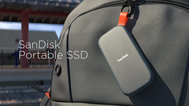 SanDisk Portable SSD This 1TB portable SSD adopts USB 3.2 Gen 2 technology and comes with a Type-C to A cable. It delivers read speeds up to 800MB/s and