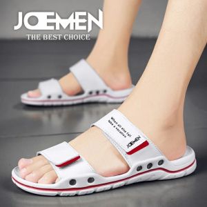 Sandal Joemen Slop Pria Kulit S 06 Casual Trandy Brand Lokal Anti Slip Keren cowok Aman Anti Terpeleset Sendal Keren Kekinian 2023
