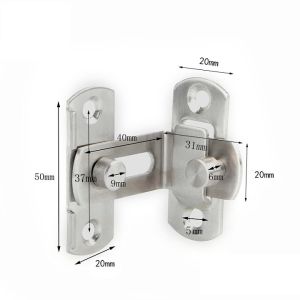 CHỐT KHÓA GÀI CHO CỬA GÓC 90 ĐỘ. CHẤT LIỆU THÉP KHÔNG GỈ. KÍCH THƯỚC 50mm x 40mm x 20mm. TH0183