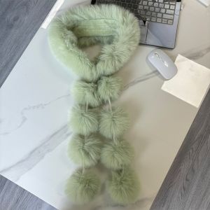 GENENIC Faux Rabbit Fur ic Imitation Fur Scarf Thicken Warm Women Winter Scarves Elegant Korean Style Plush Scarf For Girls
