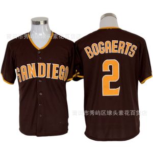 MLB in Stock Padres Baseball Jersey Wholesale Priest No. 2 Bogatz Embroidered Jersey Baseball Uniform
