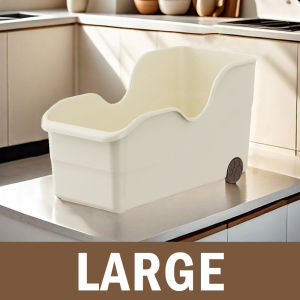 AKIRO Pulley Storage Box with Wheels Pull Out Kitchen Spice Storage Rack Cabinet Organizer Kotak Barang Dapur 橱柜收纳盒