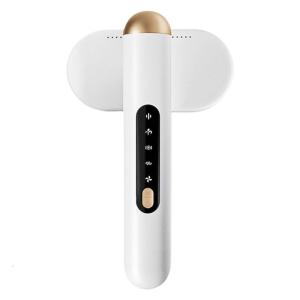 เครื่องกำจัดขุยผ้าสองหัว USB เครื่องตัดขนบนผ้าแบบชาร์จไฟได้สำหรับเสื้อสเวตเตอร์และสิ่งทอในครัวเรือน