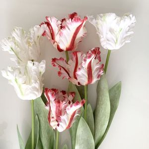LLCY 1pcs 68cm Artificial Tulip Flower Realistic Texture Blooming Simulation Flowers Artificial Flower Home Decor