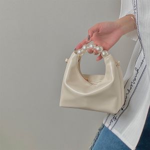 BAO121 Tas tangan mutiara mewah baru bahu atau selempang tas rantai tas wanita