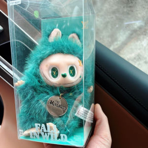 LV limited edition labubu baby POP MART Rabub small leader green pendant vinyl plush doll