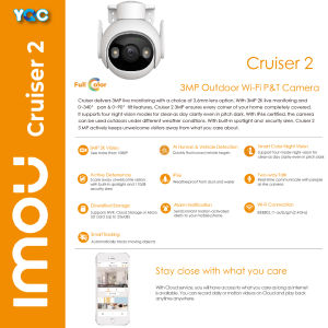 Imou Cruiser 2 5MP / 3MP Security Camera Outdoor AI Human/Vehicle Detection 360° PTZ Color Night Vision Auto Tracking