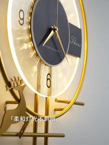 『JQ Time』 Home Silent Wall Clock Acrylic Creative clock Modern Art Nordic elegant clock Luminous clock home decor wall decorationFast shipping