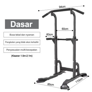 Stand latihan kekuatan multifungsi/peralatan pull-up rumah/peralatan kebugaran dengan tinggi yang bisa disesuaikan