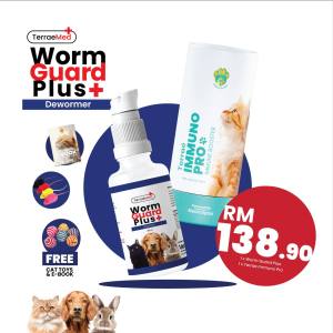 Perfect Combo Ubat Cacing (Tingkatkan Sistem Imuniti dan Lebatkan Bulu)