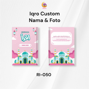 Hadiah Ulang Tahun Buku Iqro Anak Milenial Full Color Custom Nama Dan Foto Kado Souvenir - Istiqomah