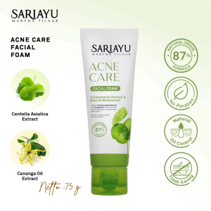 SARIAYU Facial Foam 75 ml Series | Bright Skin | Acne Care | Sabun pembersih wajah