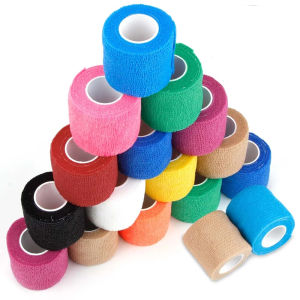 กล้ามเนื้อ เทป 2.5ซม / 5ซม SP48 ผ้าล็อคเหนียว เทปพันกล้ามเนื้อ เทปล็อคสี ผ้าล็อคเหนียว เทปบำบัด เทปพันข้อเท้า, เทปพันข้อมือ