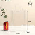 VINTLOOK Túi nhựa PVC trong suốt có quai xách dành cho quà tặng, đồ ăn nhẹ và đồ uống - Có thể in logo tùy chỉnh. 