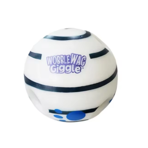 Hateli Bóng đồ chơi cho chó lắc lư vẫy cười khúc khích Glow Bóng đồ chơi tương tác cho chó vui vẻ cười khúc khích âm thanh ánh sáng khi cuộn hoặc lắc PET trong nhà ngoài trời vui bóng tập đồ chơi