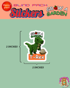 Grow a Garden Vinyl Stickers - Blind Pack - 16 pcs per pack - Water Dust and Scratch Proof - Stick to any surface - Decor Stationery Collectibles