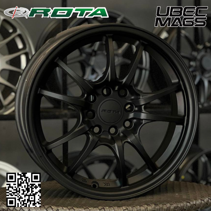 ROTA CIRCUIT 10 16X7X8H/100-114.3 FLAT BLACK | Lazada PH