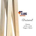 List Profil Kayu Dekorasi Dinding Rumah AESTHETIC Ukuran 1CM X 2CM Tinggi 1Meter / Kayu Wall Moulding. 