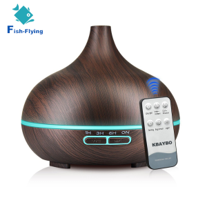 500ml air humidifier with essential oil ultrasonic aromatherapy diffuser wood grain fragrance bed room
