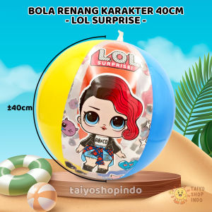 TAIYO Bola Renang Soccer Karakter 40cm 50cm Inflatabe Ball Swimming Pool Beach Water Toys Football