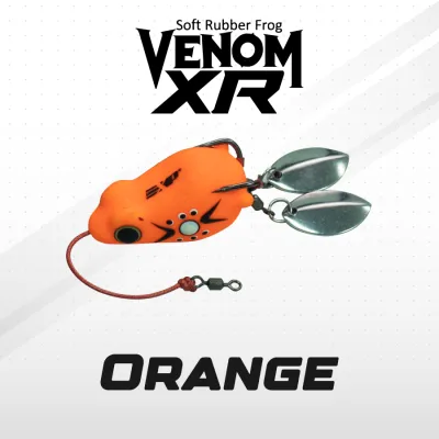 EXP VENOM R/XR FROG Soft Rubber Frog Expert For Snakehead Hunter Haruan/Toman Bunga/Bujuk Soft frog katak tiruan