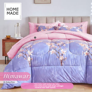 Bed Cover Set Katun Premium Home Made Tinggi 30 Ukuran 180x200 King Bedcover Korean Aesthetic Ready