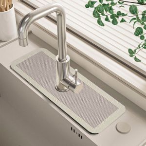 Diatom Mud  Bathroom Absorbent Hard Mat Kitchen Quick-drying Toilet Mat For Sink Countertop Table Decoration Bar