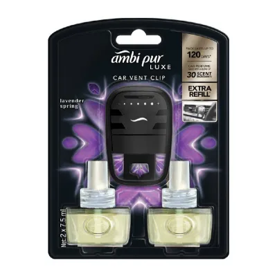 Ambi Pur Luxe Car Vent Clip Air Freshener (2x7.5ML) Pewangi Kereta Ambi Pur (2x7.5ML)