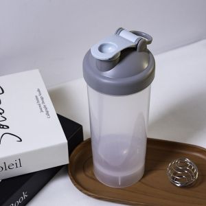 600ML Multifunctional Shaker Bottle Plastic Leakproof Protein Mixing for Gym Sport Mixing Cup