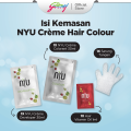 NYU Creme Hair Color Natural Brown 60ml - NYU Pewarna Rambut. 