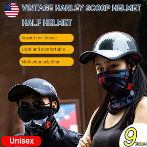 Vintage Helmet Half Helmet Harley Scoop Helmet Half Helmet
