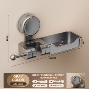 Bathroom Shower Head Holder Adjustable Shower Hook Holder Space Saving Shower Soap Holder Stand