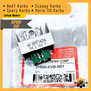 Kiprok Regulator KVB Ciprok Rectifier Original Honda Beat Carbu Spacy Karbu Scoopy Karbu Vario 110 CW Karbu Kiprop Presisi Kipros Cipros Vario Agnes Asli Kiprox Keprok Beat Ori AHM