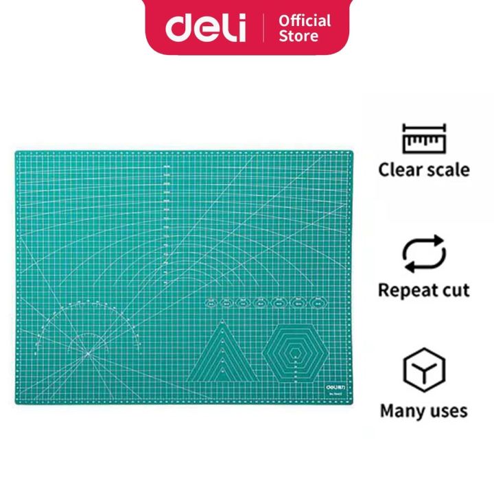 Q-Connect Cutting Mat Non-Slip PVC A2 Green KF01137 - A2B Office Supplies